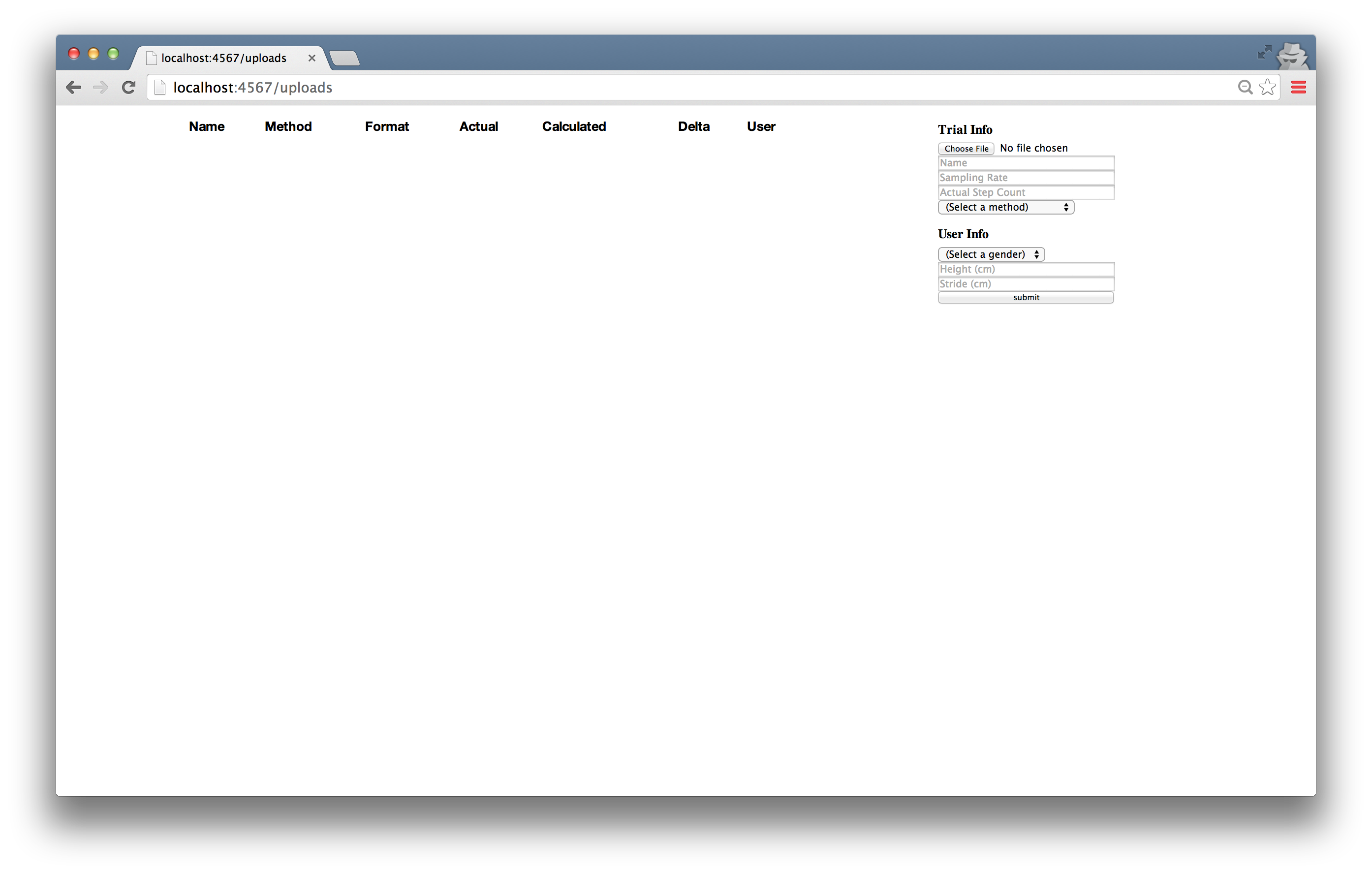 Figure 16.18 - Upload view